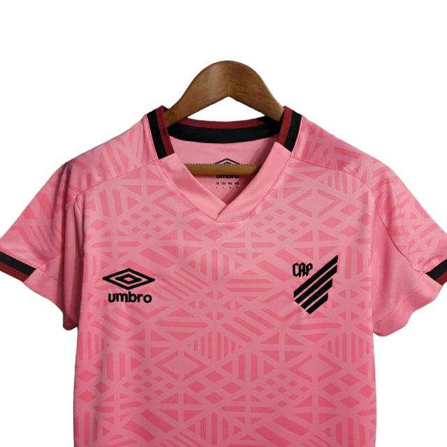 Camisa Athletico Paranaense Outubro Rosa 22/23 - Torcedor Feminina - Rosa - Manto Elegante