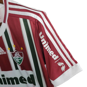 Camisa Retrô Fluminense I 2012 - Torcedor Masculina - Tricolor / Unimed - Manto Elegante