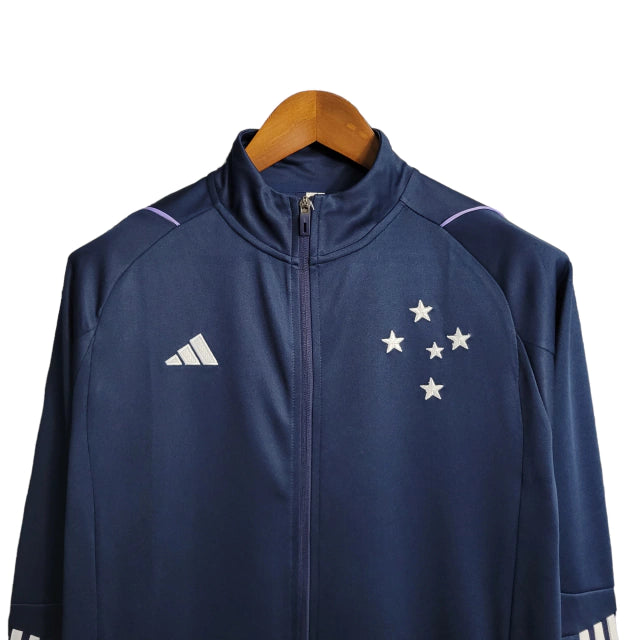 São Paulo 23/24 Jacket - Men's - Beige | Gold Embroidered Shield 