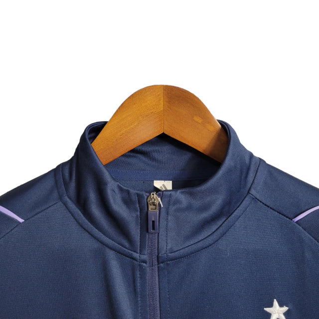 São Paulo 23/24 Jacket - Men's - Beige | Gold Embroidered Shield 