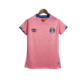 Camisa Grêmio Outubro Rosa 22/23 - Torcedor Feminina - Rosa - Manto Elegante