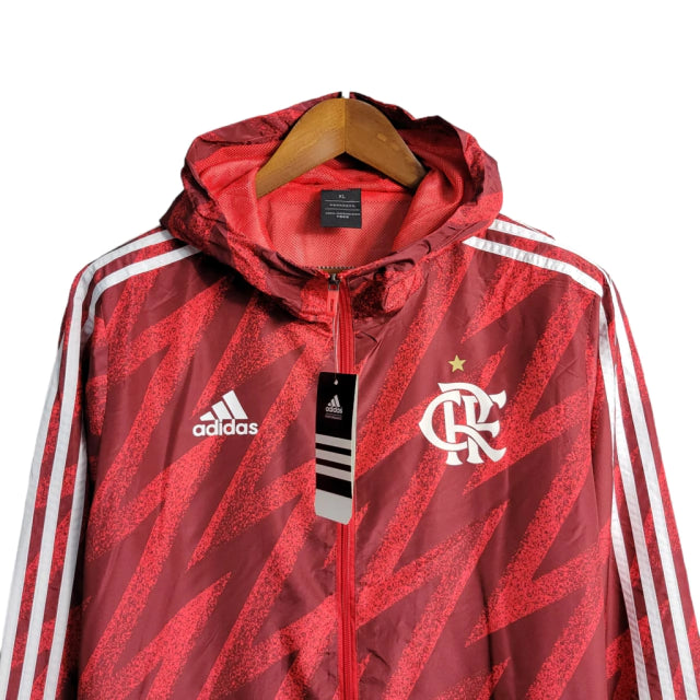 Jaqueta Corta-Vento Flamengo 23/24 - Masculina - Vermelho - Manto Elegante