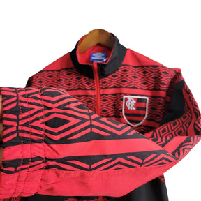 Jaqueta Corta-Vento Flamengo 22/23 - Masculina - Vermelho e Preto - Manto Elegante