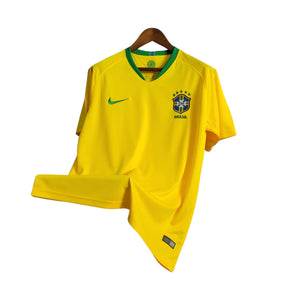 Camisa do Brasil I (Home) 2018 - Torcedor Masculina - Amarelo - Manto Elegante