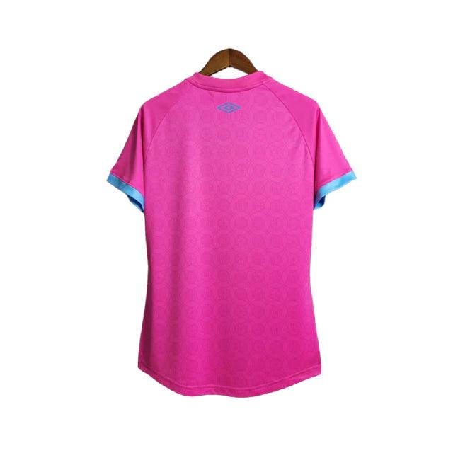 Camisa Grêmio Outubro Rosa 23/24 - Torcedor Feminina - Rosa - Manto Elegante