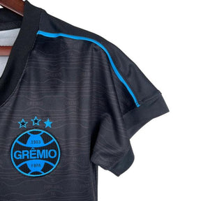 Camisa Grêmio III 23/24 - Torcedor Feminina - Preto - Manto Elegante