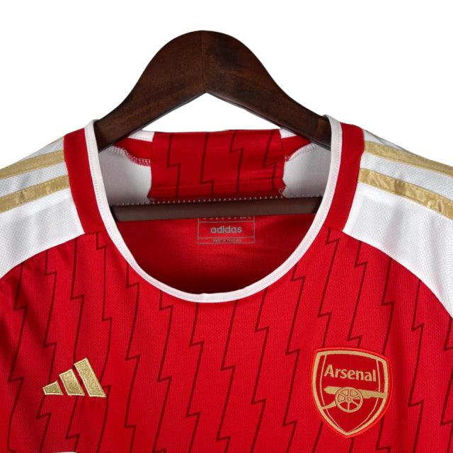 Camisa Arsenal I (Home) 23/24 - Torcedor Feminina - Vermelho - Manto Elegante