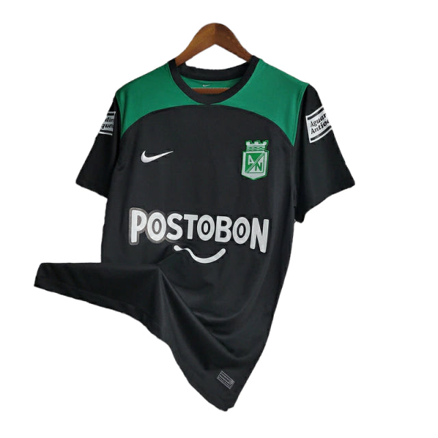 Camisa Atlético Nacional II (Away) 23/24 - Torcedor Masculina - Preto e Verde - Manto Elegante