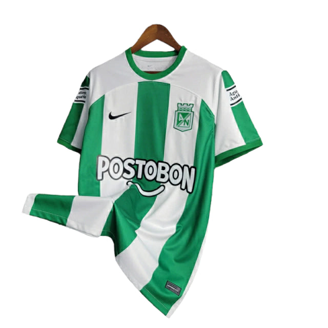 Camisa Atlético Nacional I (Home) 23/24 - Torcedor Masculina - Verde e Branco - Manto Elegante