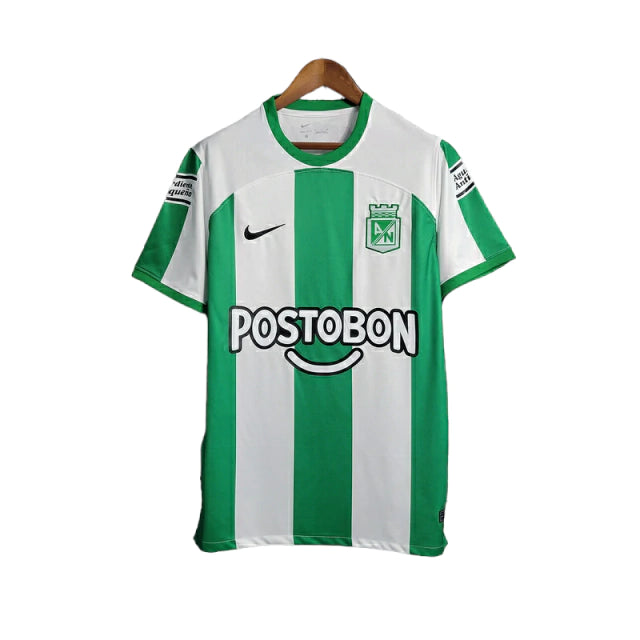 Camisa Atlético Nacional I (Home) 23/24 - Torcedor Masculina - Verde e Branco - Manto Elegante