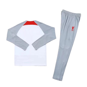 Conjunto Liverpool 23/24 - Masculino - Cinza e Branco