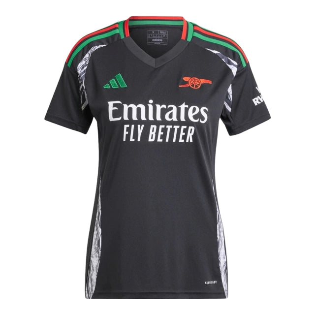 Camisa Arsenal II (Away) 24/25 - Torcedor Feminina - Preto