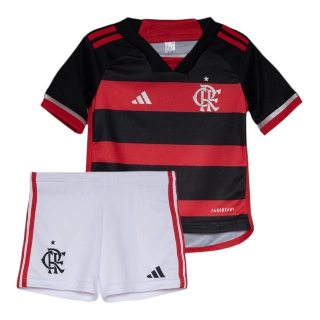 Pronta-Entrega - Conjunto Infantil Flamengo Home 2024
