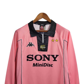 Camisa Manga Longa Retrô Juventus II (Away) 97/98 - Torcedor Masculina - Rosa