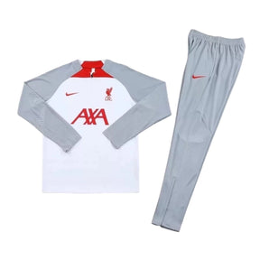 Conjunto Liverpool 23/24 - Masculino - Cinza e Branco