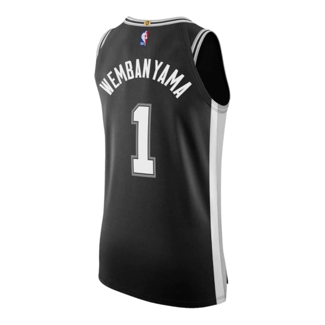 Camiseta Regata San Antonio Spurs 23/24 - Masculina - Preto e Branco