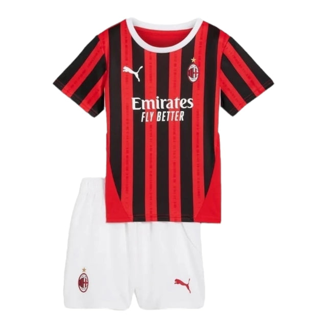 Pronta-Entrega - Conjunto Infantil AC. Milan Home 2024