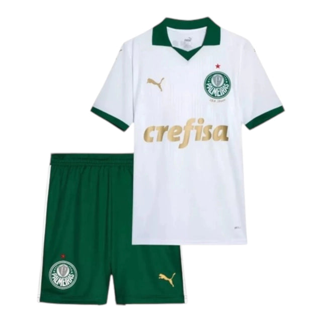 Pronta-Entrega - Conjunto Infantil Palmeiras Away 2024