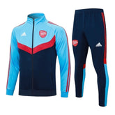 Conjunto Arsenal 2024 - Azul e Vermelho com Zíper