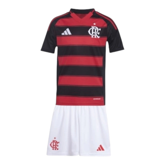 Pronta-Entrega - Conjunto Infantil Flamengo Home 2025