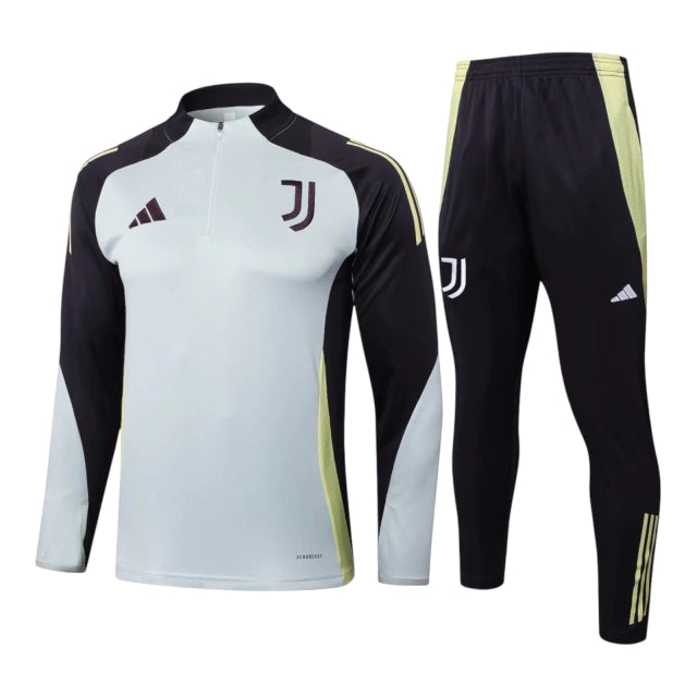 Conjunto Juventus 2025 - Cinza e Preto