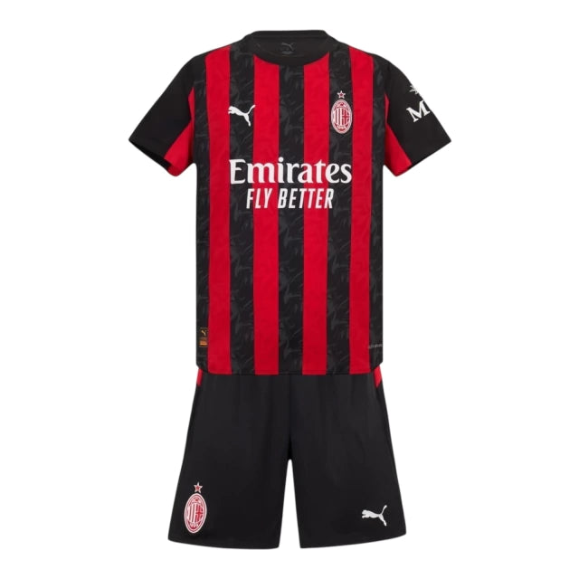 Pronta-Entrega - Conjunto Infantil AC. Milan Home 2025
