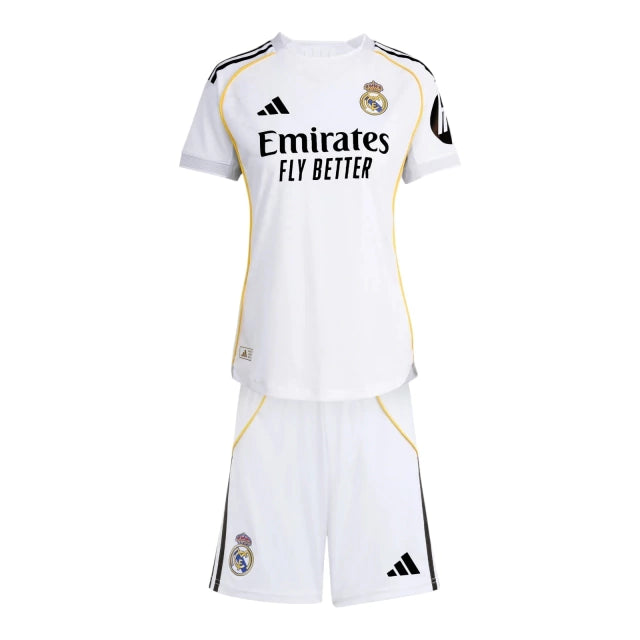 Pronta-Entrega - Conjunto Infantil Real Madrid Home 2025
