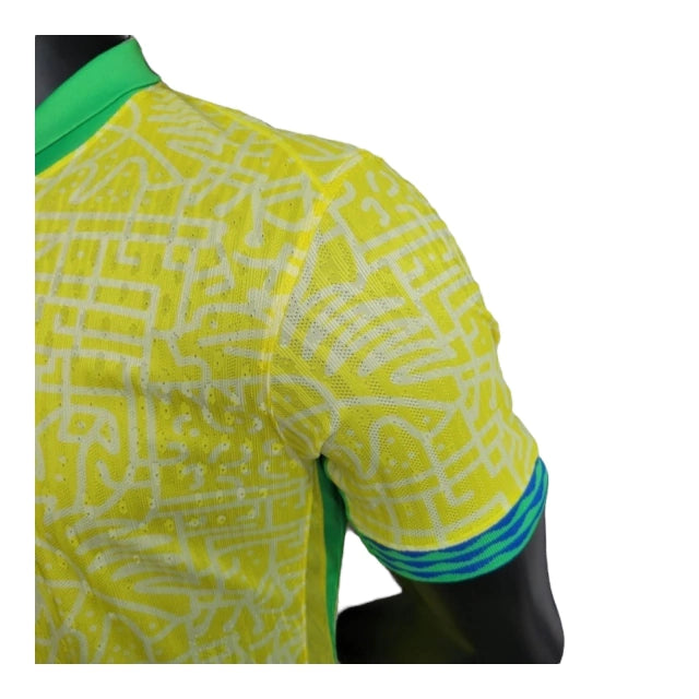 Camisa Seleção do Brasil I (Home) 24/25 - Jogador Masculina - Amarelo