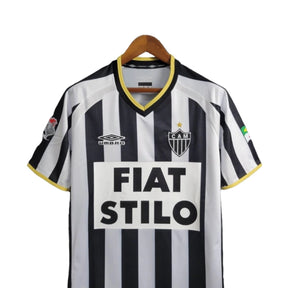 Camisa Retrô Atlético Mineiro I 2003 - Torcedor Masculina - Preto e Branco