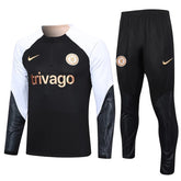 Conjunto Chelsea 23/24 - Masculino - Preto e Branco