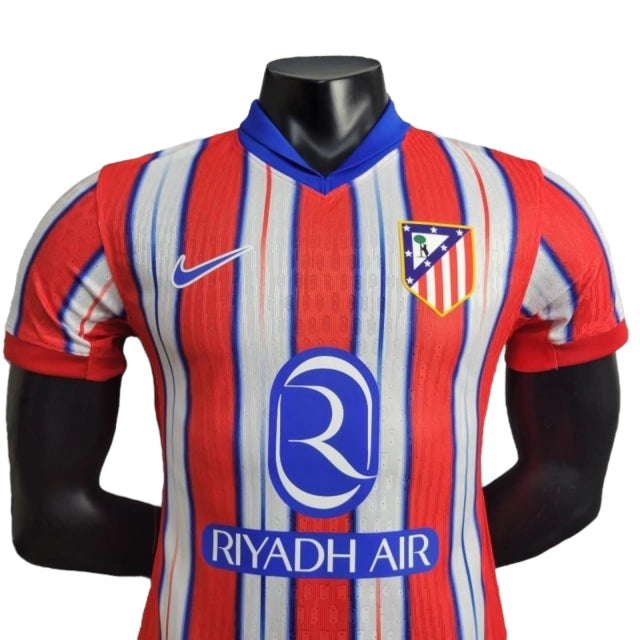 Camisa Atlético de Madrid I (Home) 24/25 - Jogador Masculina - Vermelho, Branco e Azul