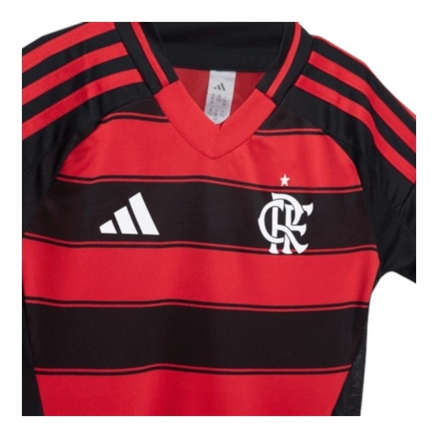Pronta-Entrega - Conjunto Infantil Flamengo Home 2025