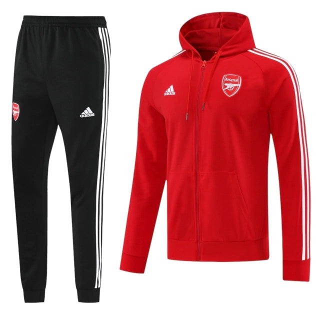 Conjunto Arsenal 23/24 - Masculino - Vermelho com Zíper