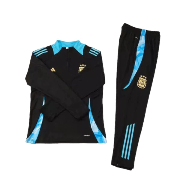 Conjunto Argentina 23/24 - Masculino - Preto e Azul