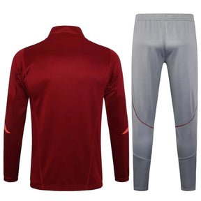 Conjunto Arsenal 23/24 - Masculino - Vermelho e Cinza com Zíper