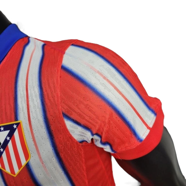 Camisa Atlético de Madrid I (Home) 24/25 - Jogador Masculina - Vermelho, Branco e Azul