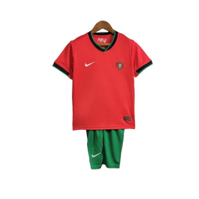 Conjunto Infantil Seleção de Portugal I (Home) 24/25 - Vermelho