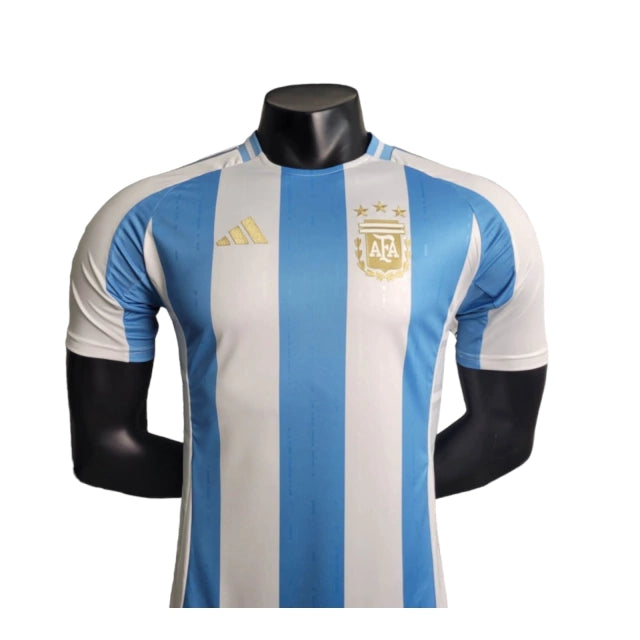 Camisa Seleção da Argentina I (Home) 24/25 - Jogador Masculina - Branco e Azul