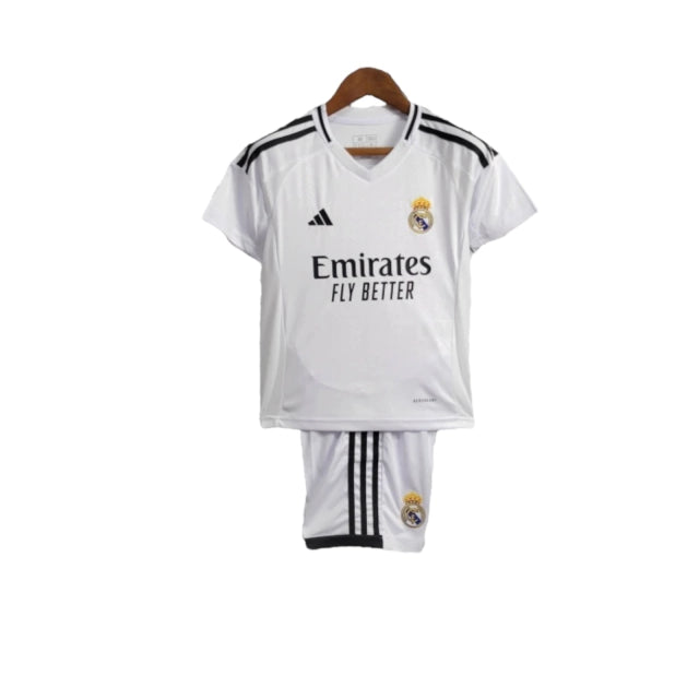 Conjunto Infantil Real Madrid I (Home) 24/25 - Branco