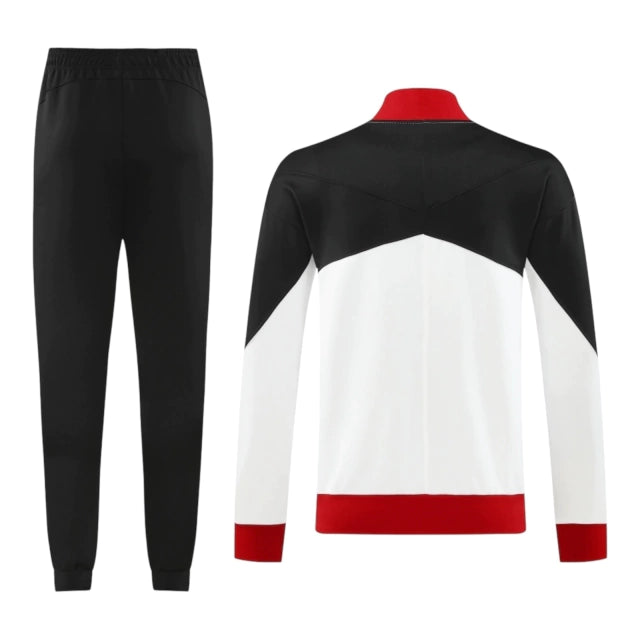 Conjunto Liverpool 2024 - Branco e Preto com Zíper