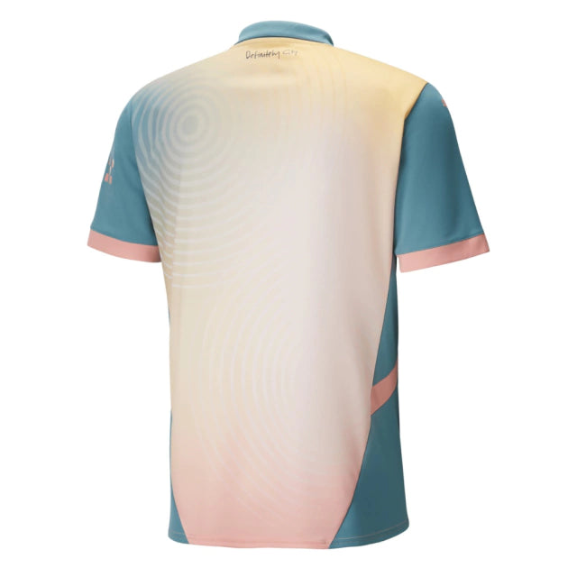 Manchester City IV (Fourth) 24/25 Shirt - Men's Fan Shirt - Blue and Pink 