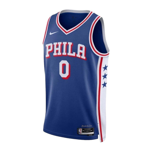 Camiseta Regata Philadelphia 76ers 23/24 - Masculina - Azul