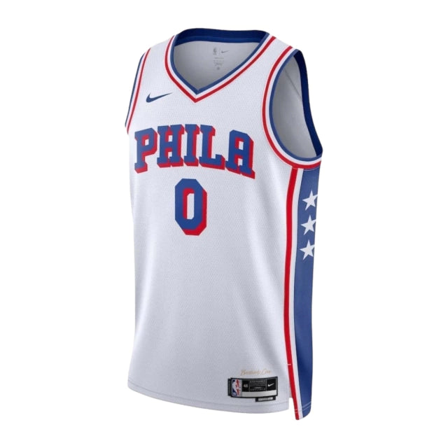 Camiseta Regata Philadelphia 76ers 23/24 - Masculina - Branco