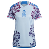 Camisa Seleção da Espanha II (Away) 23/24 - Torcedor Feminina - Branco, Azul e Rosa - Manto Elegante