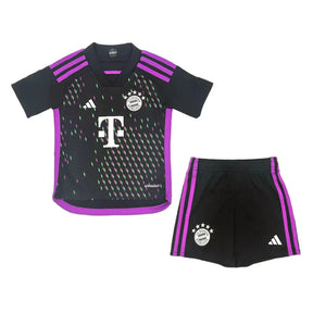 Conjunto Infantil Bayern de Munique II (Away) 23/24 - Preto