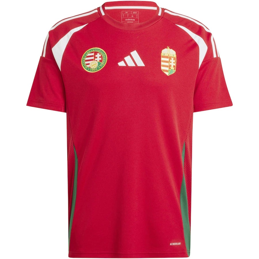 Camisa Seleção da Hungria I (Home) 24/25 - Torcedor Masculina - Vermelho