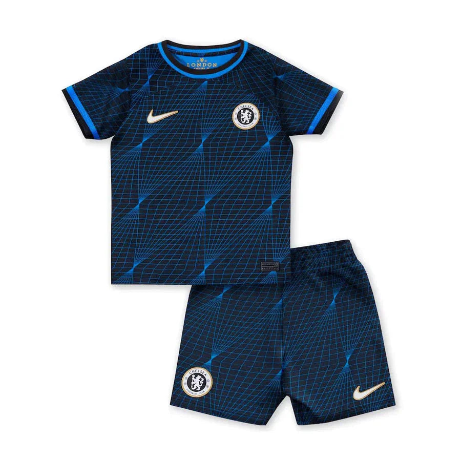 Conjunto Infantil Chelsea II (Away) 23/24 - Preto