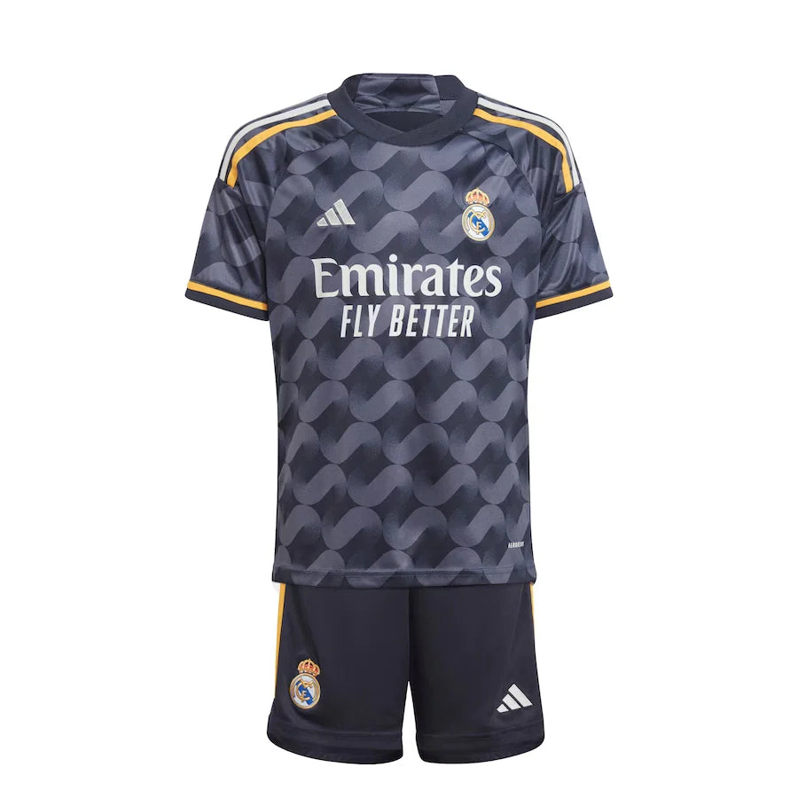 Conjunto Infantil Real Madrid II (Away) 23/24 - Cinza