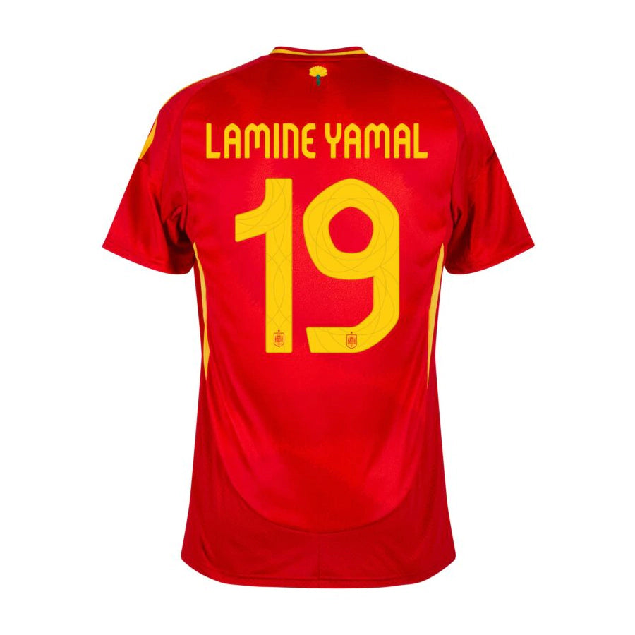 Camisa Seleção Espanha Personalizada (Home) 2024 - Torcedor Masculina - Vermelho