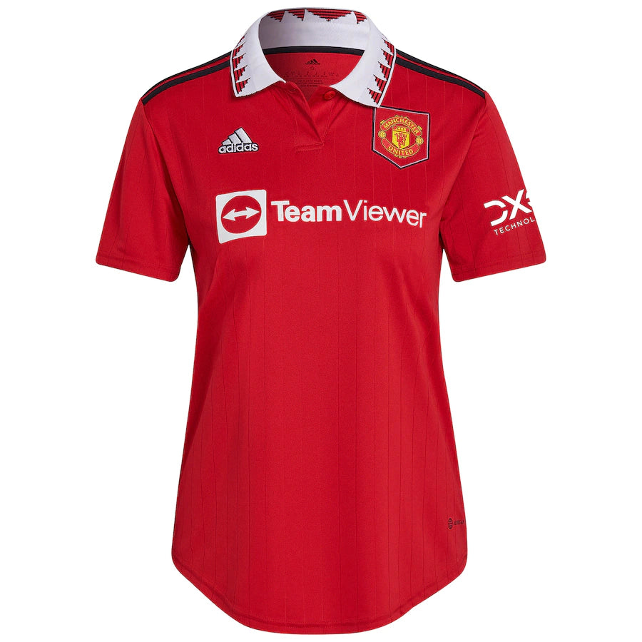 Camisa Manchester United I (Home) 22/23 - Torcedor Feminina - Vermelho - Manto Elegante